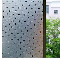 WISDOM? Privacy Window Film Frosted Glass Film Static Cling Glass Film No Glue Anti-UV Window Sticker Non Adhesive for Privacy Office Meeting Room Bathroom Living Room-thumb1