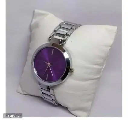 Stylish Silver Metal Analog Watches For Women