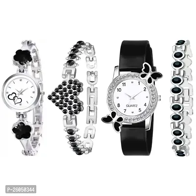 Classy Analog Watches for Women with Bracelet, Pack of 4-thumb0