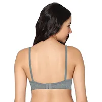 In Care LINGERIE Soha (B) Grey Solid Color Full-Coverage T-Shirt Bra.-thumb3