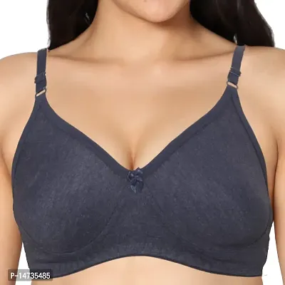 In Care LINGERIE Soha (B) M.Navy Solid Color Full-Coverage T-Shirt Bra.-thumb2