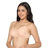 In Care LINGERIE Solid Color Full Coverage Bra,Non-Padded and Non-Wired Seamless Cups,Deattachable Straps and Back Closure-thumb2