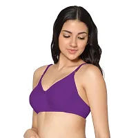 In Care LINGERIE Soha (B) Purple Solid Color Full-Coverage T-Shirt Bra.-thumb2