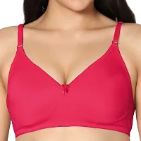 In Care LINGERIE Solid Color Full-Coverage T-Shirt Bra,Non Padded and Nonwired Seamless Cups,Regular Straps and Back Closure-thumb4