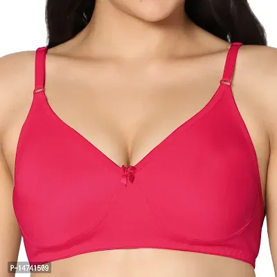 In Care LINGERIE Solid Color Full-Coverage T-Shirt Bra,Non Padded and Nonwired Seamless Cups,Regular Straps and Back Closure-thumb5