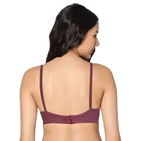 In Care LINGERIE Soha (B) M.Maroon Solid Color Full-Coverage T-Shirt Bra.-thumb3