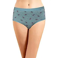 Stylish Fancy Cotton Blend Briefs Panty For Women Pack Of 3-thumb1