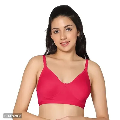 Women's Full Coverage Non Padded Bra Plus Size Solid Color