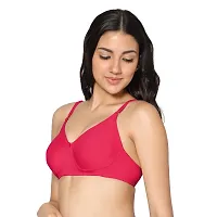 In Care LINGERIE Solid Color Full-Coverage T-Shirt Bra,Non Padded and Nonwired Seamless Cups,Regular Straps and Back Closure-thumb3