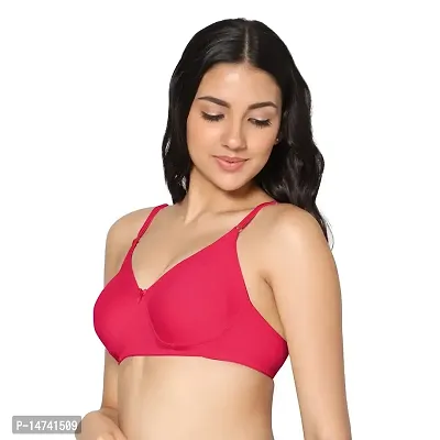 In Care LINGERIE Solid Color Full-Coverage T-Shirt Bra,Non Padded and Nonwired Seamless Cups,Regular Straps and Back Closure-thumb4