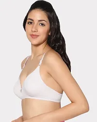 In Care LINGERIE Solid Color Half-Coverage T-Shirt Bra,Non Padded and Non-Wired Seamless Cups,-thumb2