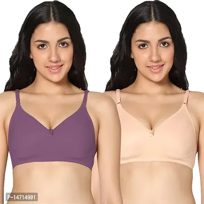 Buy In Care LINGERIE Solid Color Full-Coverage T-Shirt Bra,Non Padded and  Non-Wired Seamless Cups,Regular Straps and Back Closure Online In India At  Discounted Prices