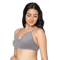 In Care LINGERIE Soha (B) Grey Solid Color Full-Coverage T-Shirt Bra.-thumb1