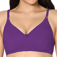 In Care LINGERIE Soha (B) Purple Solid Color Full-Coverage T-Shirt Bra.-thumb1