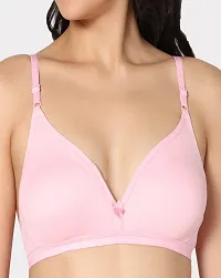 In Care LINGERIE Solid Color Half-Coverage T-Shirt Bra,Non Padded and Non-Wired Seamless Cups,-thumb3