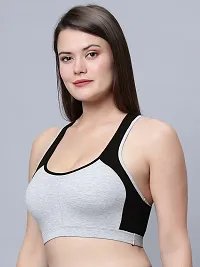 Stylish Cotton Blend Solid Bra for Women-thumb1