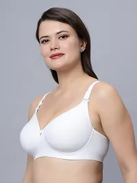 Stylish Cotton Blend Solid Bra for Women-thumb3