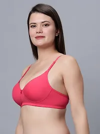 Stylish Cotton Blend Solid Bra For Women-thumb3