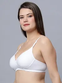 Stylish Cotton Blend Solid Bra For Women-thumb3