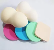 Harsh Love Make Up Sponge Beauty Blender Puff (Color May Vary) - Set of 6 Sponge Blender Foundation Puff Powder Smooth Beauty-thumb2