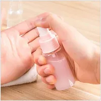 Harsh Love Clear Plastic Portable Refillable Travel Cosmetics Portable Pressing Spray Bottles for Makeup Cosmetic, Liquid Containers Bottles 6 Pieces Set with Pouch-thumb1