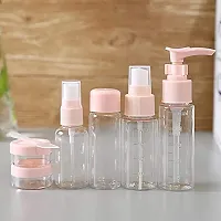 Harsh Love Clear Plastic Portable Refillable Travel Cosmetics Portable Pressing Spray Bottles for Makeup Cosmetic, Liquid Containers Bottles 6 Pieces Set with Pouch-thumb4