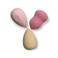 Harsh Love Mini Makeup Powder puff Sponge Beauty Blender (Color May Vary) Pack Of 3-thumb2