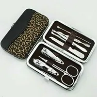 Harsh Love Stainless Steel Manicure Tool Kit Multi function Beauty Clamp Nail Tools Set Sets  Kits 7 Tools with Storage Box (Multicolour)-thumb1