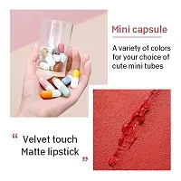 Mini Lipstick Set Mini Capsule Lipsticks Pills/Pill Lipsticks Color Mini Capsule Lipstick Set Matte Lipstick Velvet Lipstick Set N-thumb2