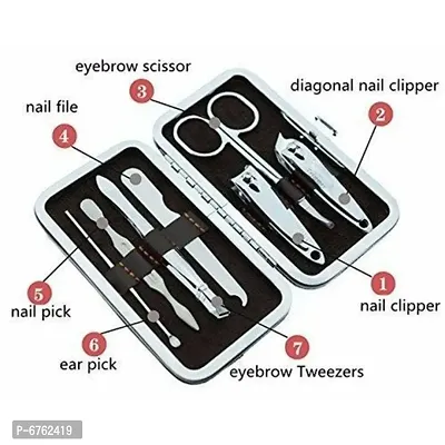 7 Tools Manicure Kit with Storage Box (multicolour )-thumb0