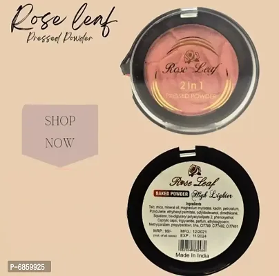 Rose Leaf makeup compressed highlighter pallete ( pack of 2 )-thumb3