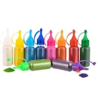 Rangoli Colour Powder Squeeze Bottle Easy To Use Apprx 80 G Each ( Pack Of 10 Bottles )-thumb2