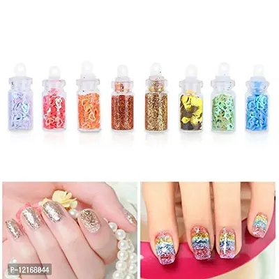 48 in 1 Set of 3D Nail Art Glitter Bottle, Sequins, Rhinest-thumb4