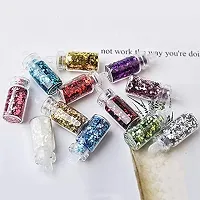 48 in 1 Set of 3D Nail Art Glitter Bottle, Sequins, Rhinest-thumb4