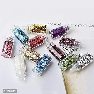 48 in 1 Set of 3D Nail Art Glitter Bottle, Sequins, Rhinest-thumb5