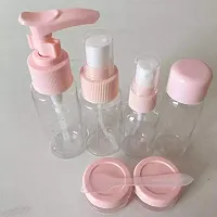 Plastic Portable Travel Cosmetics Bottles Plastic Pressing Spray Bottle for Makeup, Cosmetic, Toiletries Liquid ( pack of 6 )-thumb1