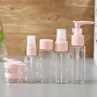 Plastic Portable Travel Cosmetics Bottles Plastic Pressing Spray Bottle for Makeup, Cosmetic, Toiletries Liquid ( pack of 6 )-thumb3