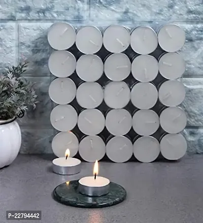 TEA LIGHT CANDLES burning time approx 2 hours ( pack of 50 candles )