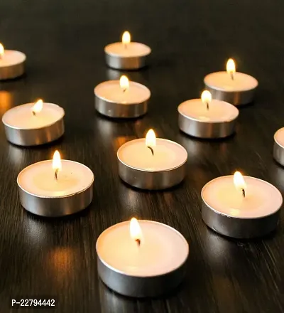 TEA LIGHT CANDLES burning time approx 2 hours ( pack of 50 candles )-thumb2