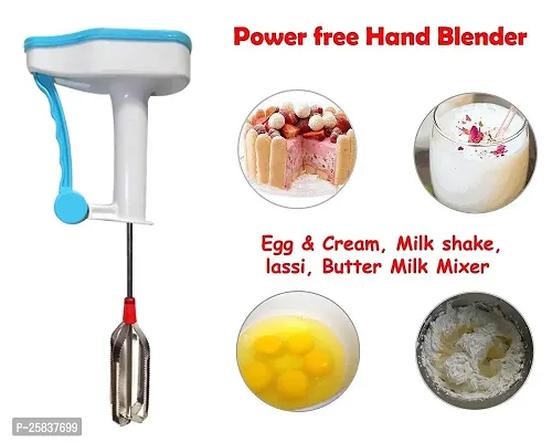 Power-Free Hand Blender And Beater In Kitchen Appliances With High Speed Operation (Egg And Cream; Milkshake; Soup; Lassi; Butter Milk Maker) (colour may vary )-thumb4