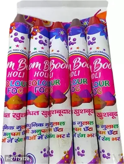HARSHLOVE Herbal Multicolor Boom Boom Holi Color Fog Holi Color Powder Pack of 5-thumb0