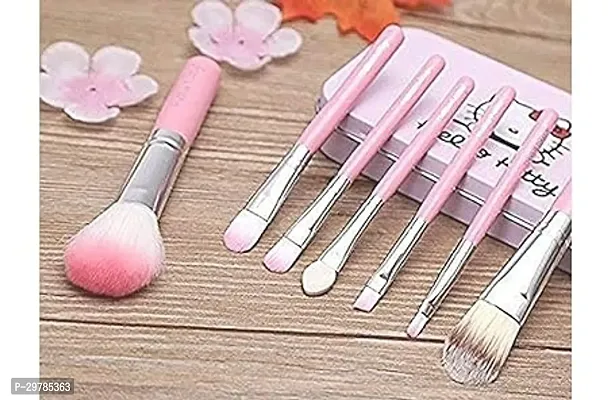 Beautiful Makeup Brush Set of 7 with White Blush Brush-thumb3