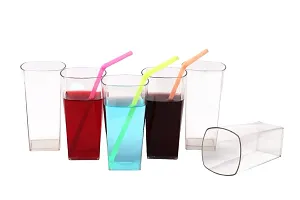 Unbreakable Plastic Water Juice Tumbler - 300ml (set of 6)-thumb3