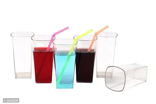 Unbreakable Plastic Water Juice Tumbler - 300ml (set of 6)-thumb4