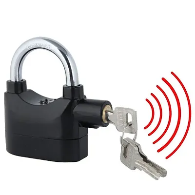 Anti Theft System Security Pad Lock With Siren Sensor Smart Alarm Lock For Home Door Gate Cycle Shop Bike Office Shutter.