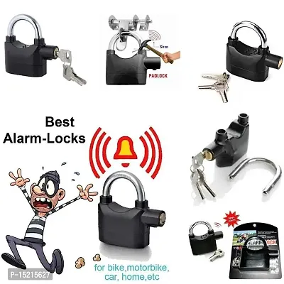 Anti Theft System Security Pad Lock With Siren Sensor Smart Alarm Lock For Home Door Gate Cycle Shop Bike Office Shutter.-thumb3