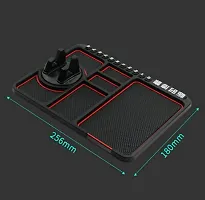 Rubber Car Dashboard Phone Mat with 360deg Rotating Holder-thumb1