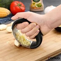 Garlic Press and Peeler Stainless Steel Masher-thumb1