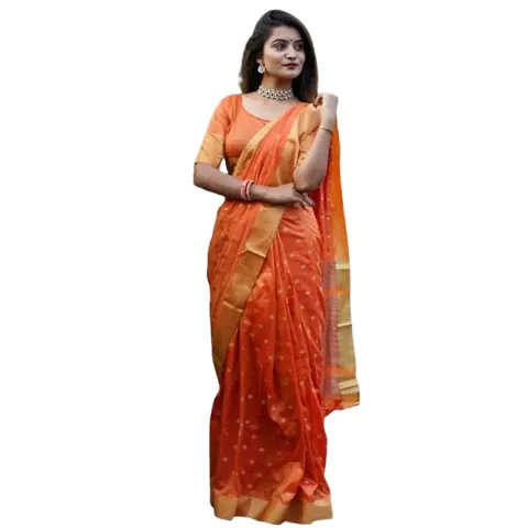 Satyam Collection Women's Silk Saree With Unstitched Blouse | Perfect for Daily, Party, Weddings, Casual Wear, and Every Special Occasions |