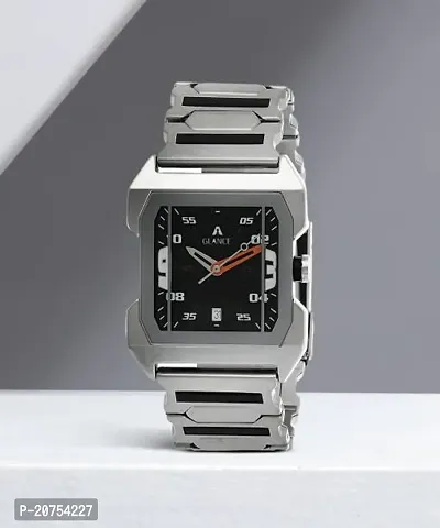 Stylish Silver Metal Analog Watches For Men-thumb0